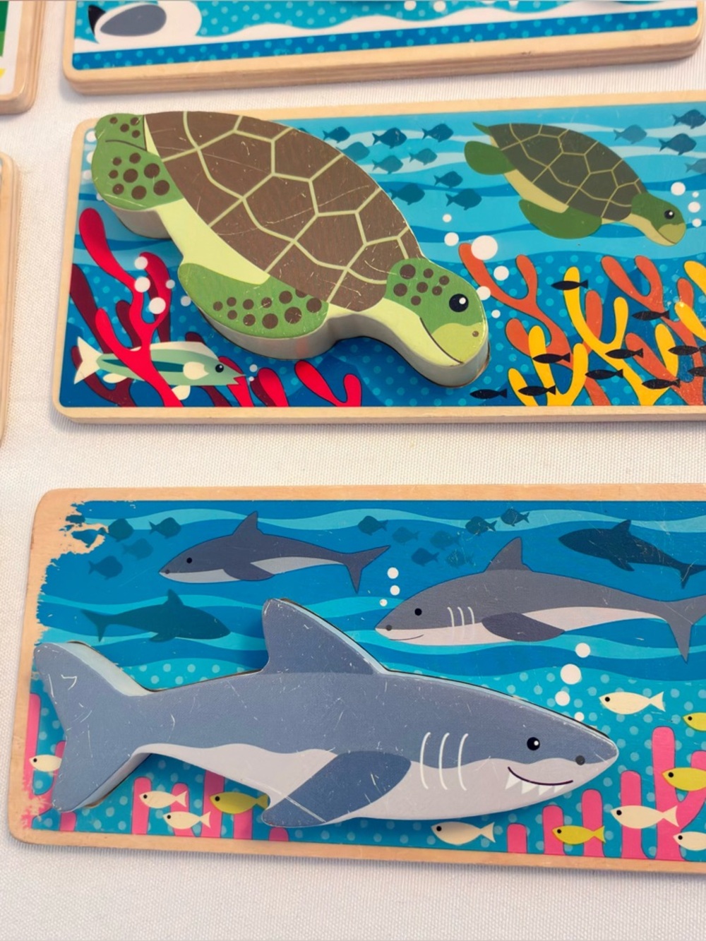 Melissa & Doug Animal Picture Boards Reversible Farm Ocean Jungle Forest - Picture 4 of 12